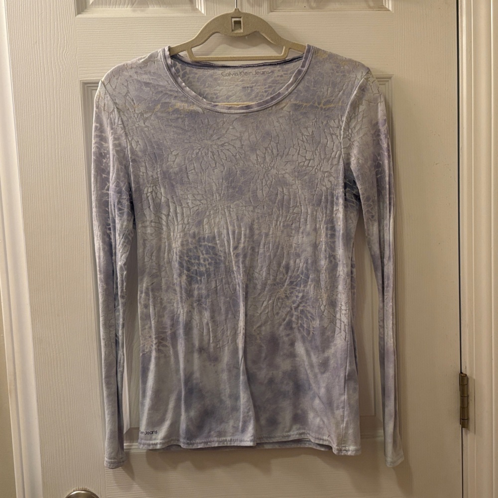 Calvin Klein Light Purple Long Sleeve Tee